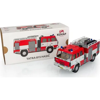 autíčko Tatra 815 hasiči kov 18cm 1:43 v krabičce Kovap