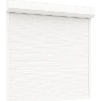 Garážová vrata Rolovací garážová vrata RAL 9016 (bílá) s pohonem, fotobuňkami, blokovací mechanism proti nadzvednutí Šířka stavebního otvoru (mm): 3100, Výška stavebního otvoru (mm): 2300