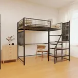 Max-i Patrová postel kovová NIVEN ( 200x90 ) černá