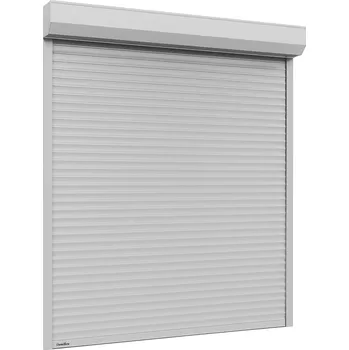 Garážová vrata Rolovací garážová vrata RAL 9006 (stříbrná) s pohonem, fotobuňkami a blokovacím mechanismem proti nadzvednutí Šířka stavebního otvoru (mm): 2000, Výška stavebního otvoru (mm): 2400