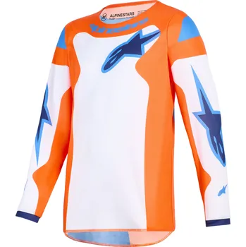 Moto dres ALPINESTARS dres FLUID GRID YOUTH, ALPINESTARS, dětské (oranžová/modrá/bílá) 2026 Velikost/Provedení: XL