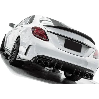 Nárazník PROTEC Zadní difuzor s černými koncovkami výfuku pro Mercedes W205 (sedan) a S205 (kombi)