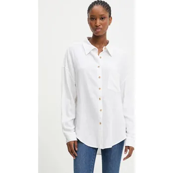 Dámská košile Lněná košile Answear.LAB LG1603 bílá 00X, vel. M