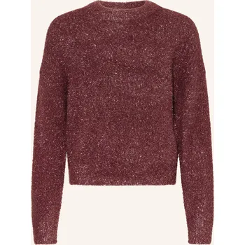 Dámský svetr Only Dívčí Svetr S Třpytivou Přízí, tmavě červená, 146
