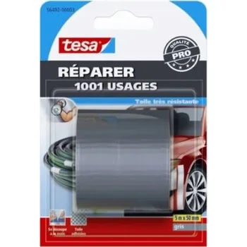 Lepicí páska Tesa Opravná páska šedá 5 m x 50 mm, 1 kus