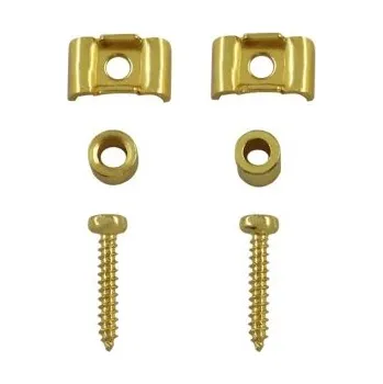 Klasická kytara Kovový zámek hlavy strun ve tvaru motýla s kulatým sloupkem Náhradní díl pro elektrickou kytaru ST SQ TL Držák strun na hlavici zlatá