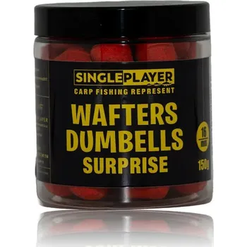 Boilies SINGLEPLAYER Wafters Dumbells Surprise 16mm, 150g