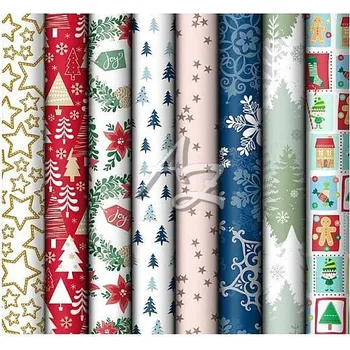Balící papír MFP dárkový papír 500x70cm/1ks, role vánoční mix motivů č.10
