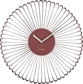 Hodiny Nástěnné hodiny Karlsson Cascara 50 cm KA6074RD burgundské 93X