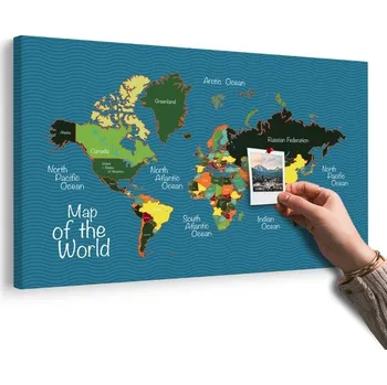 Obraz Dovido Obraz na korku stylová mapa