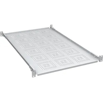 Rozvaděč Solarix Police 19" 1U 750mm pevná RAL 7035, úchyt na přední i zadní lišty UP-17-G