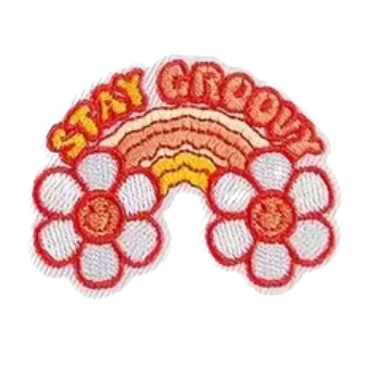 Nášivka Nažehlovací nášivka - "hippies" IV (5,1 x 4,3 cm)