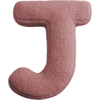 Dekorace do dětského pokoje MEALINI Plyšové písmeno Růžové J