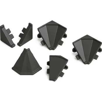 Kuchyňská pracovní deska Kronospan Sada koncovek na těsnicí lištu / Antracit