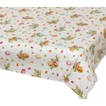 Ubrus Velikonoce Vajíčko béžová, zelená , červená 120x140 cm