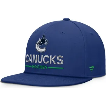 Kšiltovka Fanatics Pánská kšiltovka Vancouver Canucks NHL Authentic Pro A/Cap Flat Brim Square Visor Structured Adjustable