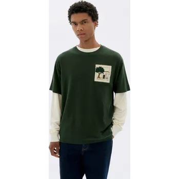 Pánské tílko Thinking MU House Bottle Green Aaron Tee GREEN S