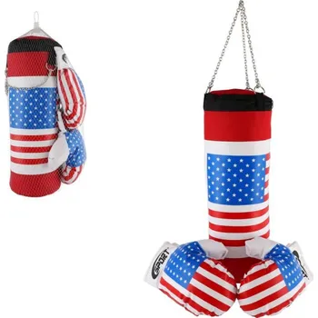 Boxovací pytel Boxovací pytel + rukavice v síťce 45x15cm