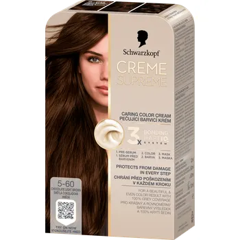 Schwarzkopf Creme Supreme 60 ml, 5-60 světlá čokoládová hnědá