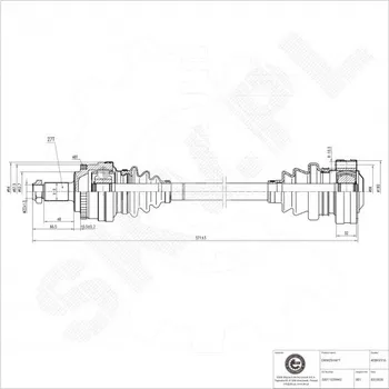 Poloosa kola Poloosa pohonu BMW 3 zadní levá pravá 33211225942 ESEN SKV