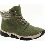 RIEKER Dámský zelený kotník 45955-54-365 Velikost 40