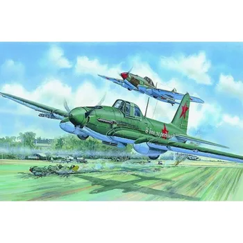 Plastikový model Model Iljusin IL 2 1:72 16,1x20,3cm v krabici 25x14,5x4,5cm