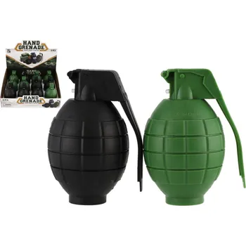 Granát ruční plast 10cm na baterie se zvukem se světlem 2 barvy