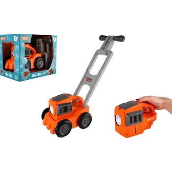 Bublifuk Bublifuk sekačka + náplň plast 17x50cm na baterie se světlem v krabici 30x25x20cm