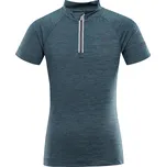 Alpine Pro LATTERO 2 MODRÁ DĚTSKÉ RYCHLESCHNOUCÍ CYKLO TRIKO 140-146