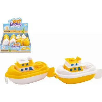 Loď/Lodička na natažení do vody plast 7x8x15cm 2 barvy