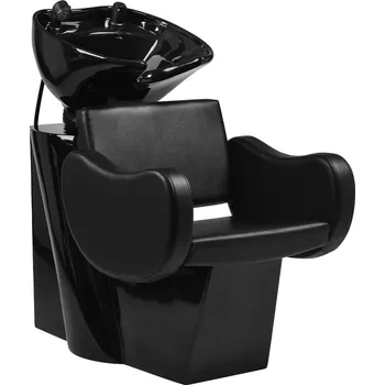 Kadeřnické křeslo Kadeřnický mycí box Arto – černý