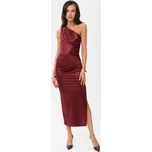 Roco Fashion Večerní šaty Elen Bordó Slim Fit 38