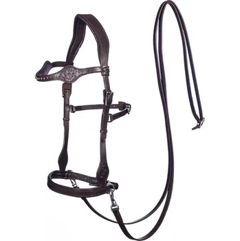 F.R.A. Uzdečka bezudidlová Sidepull Dandy F.R.A., hnědá COB