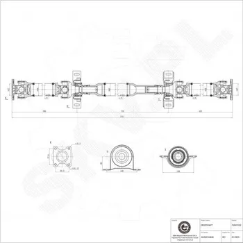 Poloosa kola Hnací hřídel Mercedes Vito Viano A6394104606 ESEN SKV