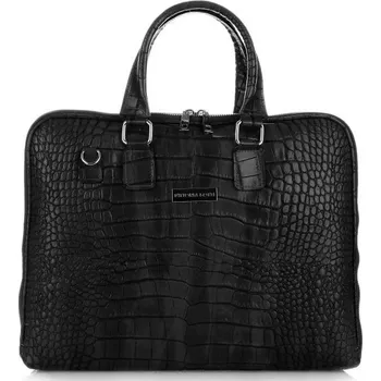 Kabelka Kožené kabelka aktovka Vittoria Gotti černá V871