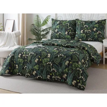 Povlečení XPOSE® Bavlněné Renforcé povlečení LESNÍ NOC 140x200 cm, 70x90 cm, Bavlna RENFORCÉ + Prodloužená možnost vrácení zboží do 50 dnů