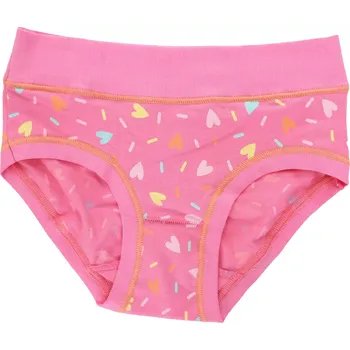 Dívčí spodní prádlo Dívčí kalhotky Cotonella s širokou gumou AB2981H100 růžová velikost 14
