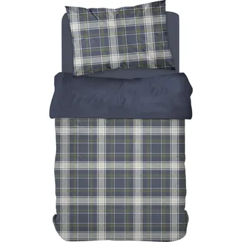 Povlečení TODAY Ložní povlečení Renforcé, 140 x 200 cm, 70 x 90 cm (kostka/zelená)