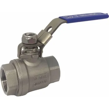 Ventil NEREZOVÝ kulový ventil DN40 FF 6/4", PN63, plnoprůtokový, páka uzamykatelná (nerez 316)