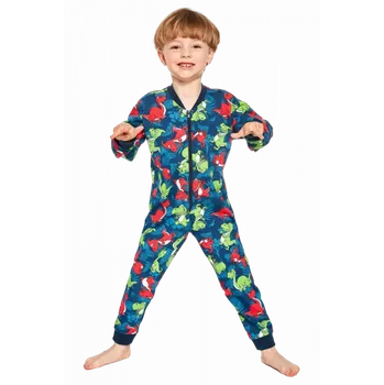 Chlapecké pyžamo Chlapecký overal/pyžamo Cornette Kids Dino 3 185/155 (185155)