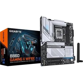 Základní deska GIGABYTE MB Sc LGA1851 B860 GAMING X WIFI6E, Intel B860, 4xDDR5, 1xUSB4, 1xDP, 1xHDMI, WiFi, ATX