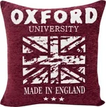 Polštář OXFORD 45x45 cm žinylka/gobelín vínová Mybesthome Varianta: Povlak na polštář, 45x45 cm