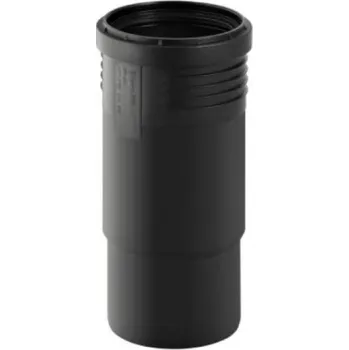 Kanalizační potrubí Geberit SILENT-PP dlouhé hrdlo DN100, odpadní, odhlučněné, PP-MD, černá matná
