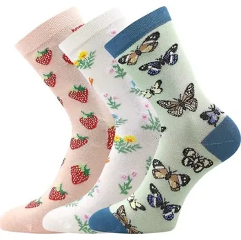 3PACK dívčí ponožky Boma - 057-21-43 XVII, mix C Barva: Mix barev, Velikost: 30-34