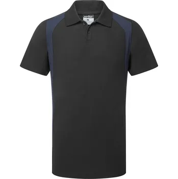 Pánská košile PORTWEST WX2 CD812 ECO / Pánská polokošile s krátkým rukávem - černá/navy S