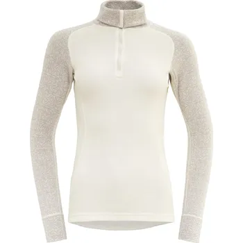 Dámské tričko Devold tričko Duo Active Merino 205 Z.Neck raw white XS