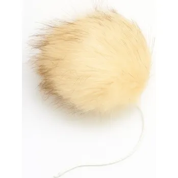 Příze Bambule béžová s hnědými konečky – 16 cm