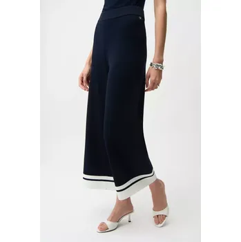 Dámské kalhoty JOSEPH RIBKOFF dámské kalhoty modré pletené s barevnými bloky