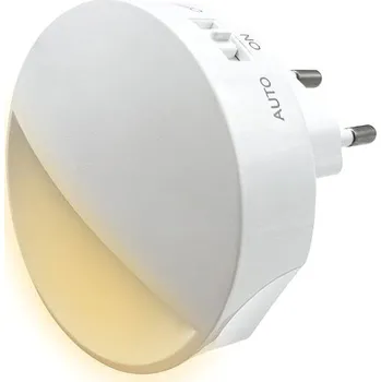 Dětské svítidlo Entac Noční světlo do zásuvky se soumrakovým senzorem a přepínačem, 0,8 W, denní barva světla