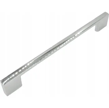 Nábytkové kování Nábytková úchytka stříbrná chrom 128 mm kovová úchytka pro skříňku zásuvky